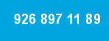 926 897 11 89